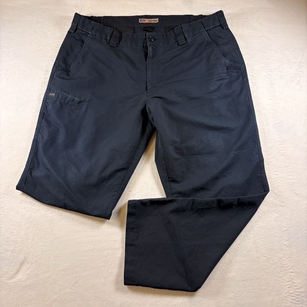 5.11 Tactical Fast-Tac Urban Pant Navy blue Ripstop Lightweight Men's Sz 40x32
